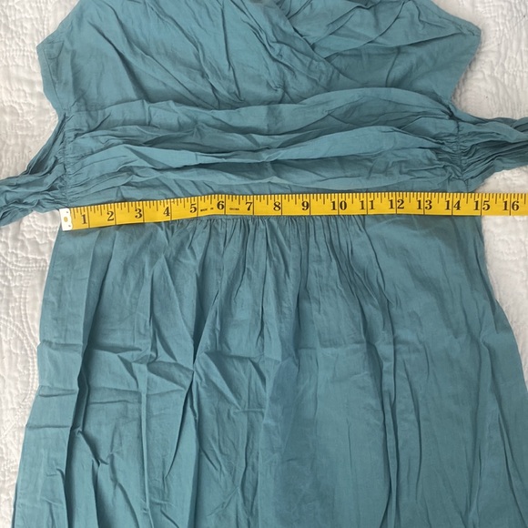 PART TWO Teal Tie Back Cotton Dress - Picture 13 of 15